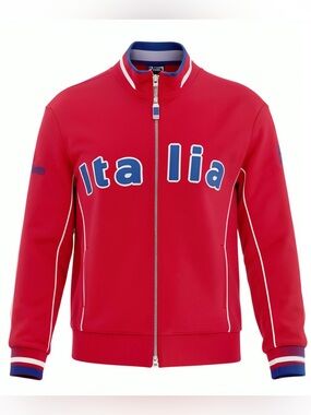 Asics  Zip Lunga Jacket The Origin 2006 Italia  Official XX Olympic NWT Size L